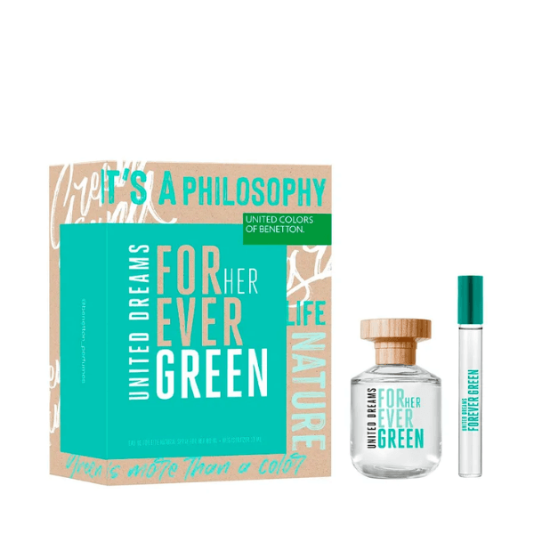 SET FOREVER GREEN FOR HER EDT X80ML